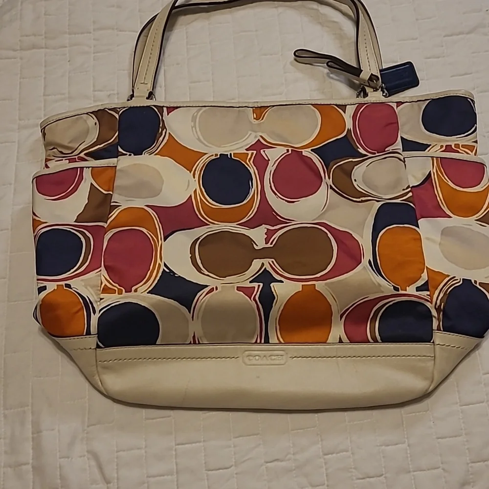 COACH Handbag 15inch wide 12inch deep, Multicolor